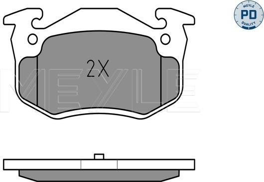 Meyle 025 209 7311/PD - Set placute frana,frana disc aaoparts.ro