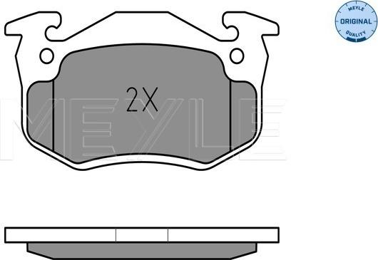 Meyle 025 209 7311 - Set placute frana,frana disc aaoparts.ro