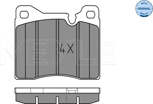 Meyle 025 204 3715 - Set placute frana,frana disc aaoparts.ro