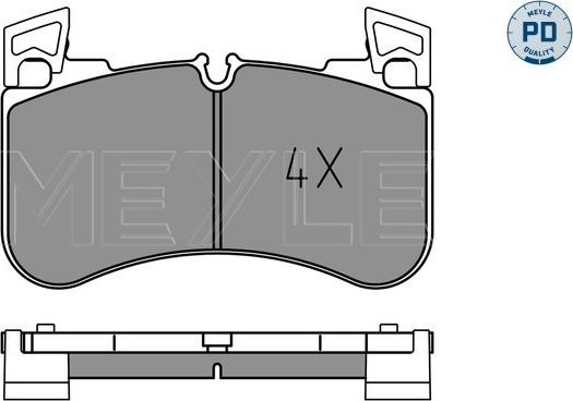 Meyle 025 205 8117/PD - Set placute frana,frana disc aaoparts.ro