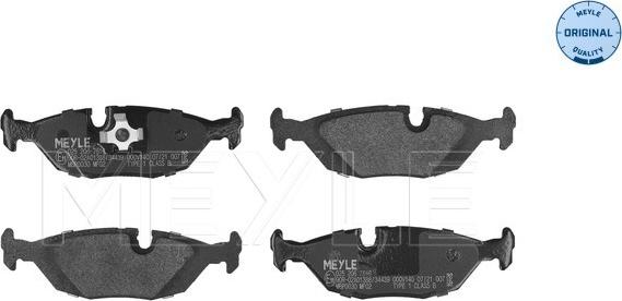 Meyle 025 206 7516 - Set placute frana,frana disc aaoparts.ro