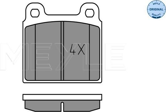 Meyle 025 200 1115 - Set placute frana,frana disc aaoparts.ro