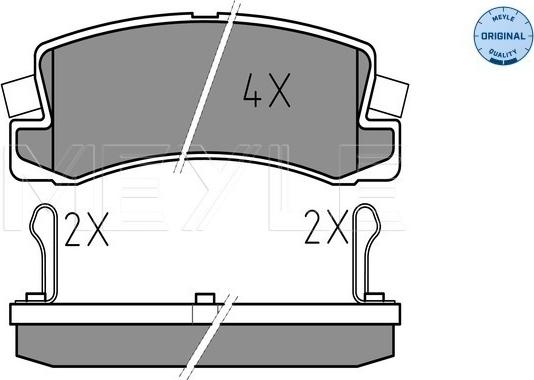 Meyle 025 200 7615/W - Set placute frana,frana disc aaoparts.ro