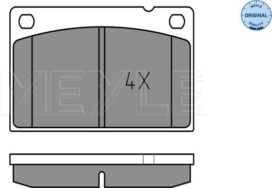 Meyle 025 201 5316 - Set placute frana,frana disc aaoparts.ro