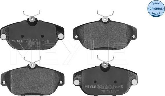 Meyle 025 201 6418 - Set placute frana,frana disc aaoparts.ro