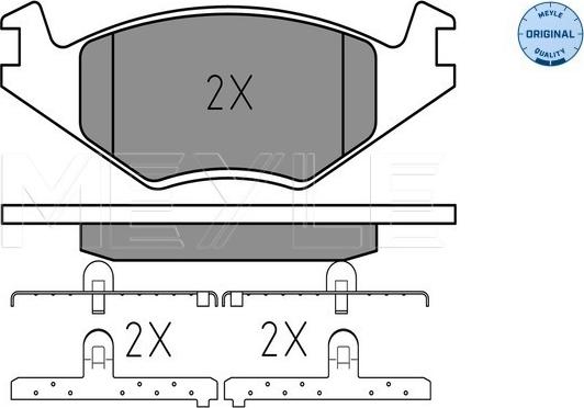 Meyle 025 208 8719 - Set placute frana,frana disc aaoparts.ro