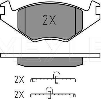 Meyle 025 208 8717/PD - Set placute frana,frana disc aaoparts.ro