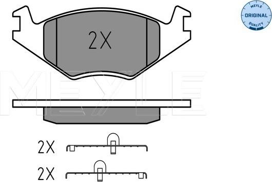 Meyle 025 208 8717 - Set placute frana,frana disc aaoparts.ro