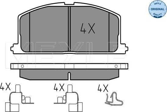 Meyle 025 208 7015 - Set placute frana,frana disc aaoparts.ro