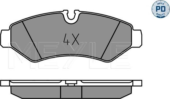 Meyle 025 207 4720/PD - Set placute frana,frana disc aaoparts.ro