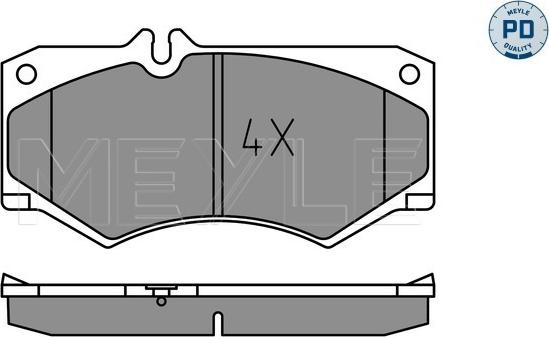Meyle 025 207 8418/PD - Set placute frana,frana disc aaoparts.ro