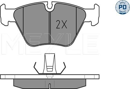 Meyle 025 219 9020/PD - Set placute frana,frana disc aaoparts.ro