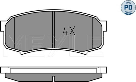 Meyle 025 219 4715/PD - Set placute frana,frana disc aaoparts.ro