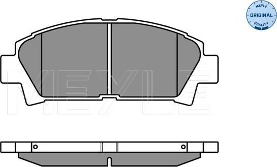 Meyle 025 219 6115/W - Set placute frana,frana disc aaoparts.ro