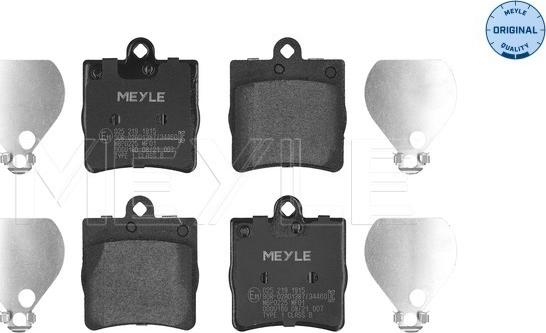 Meyle 025 219 1915 - Set placute frana,frana disc aaoparts.ro