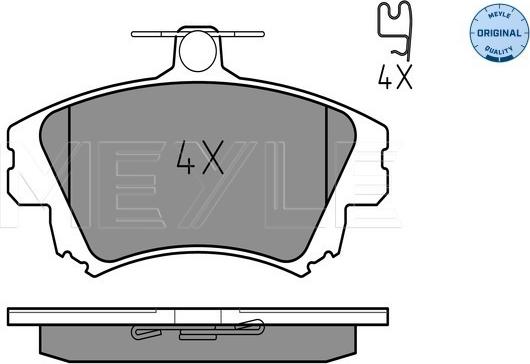 Meyle 025 219 8317 - Set placute frana,frana disc aaoparts.ro