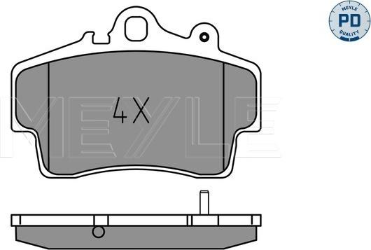 Meyle 025 219 3715/PD - Set placute frana,frana disc aaoparts.ro