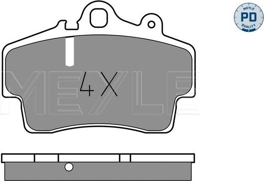 Meyle 025 219 3716/PD - Set placute frana,frana disc aaoparts.ro