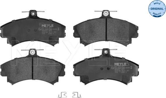 Meyle 025 219 2017 - Set placute frana,frana disc aaoparts.ro