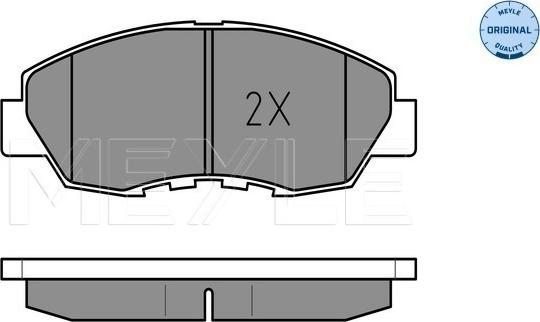 Meyle 025 214 9918/W - Set placute frana,frana disc aaoparts.ro