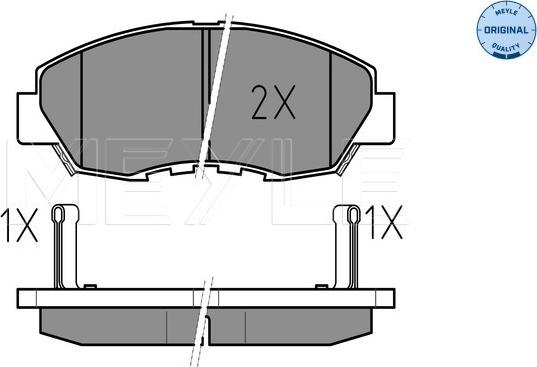 Meyle 025 214 9918/W - Set placute frana,frana disc aaoparts.ro