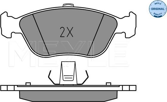 Meyle 025 214 9219 - Set placute frana,frana disc aaoparts.ro