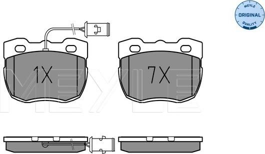 Meyle 025 214 5918/W - Set placute frana,frana disc aaoparts.ro