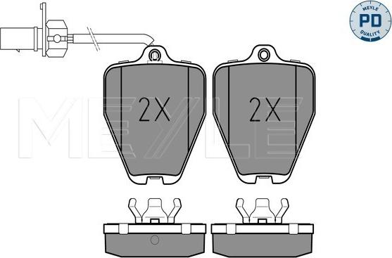 Meyle 025 214 5218/PD - Set placute frana,frana disc aaoparts.ro