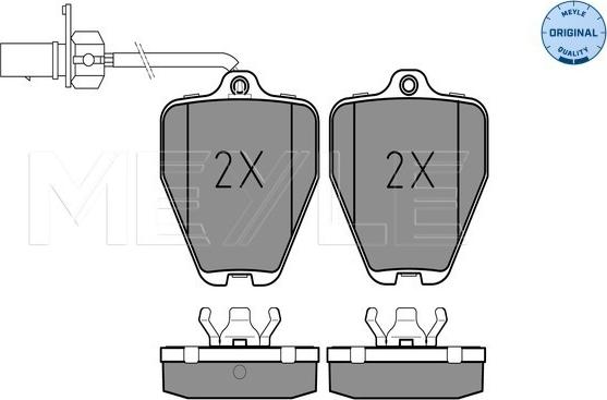 Meyle 025 214 5218/W - Set placute frana,frana disc aaoparts.ro