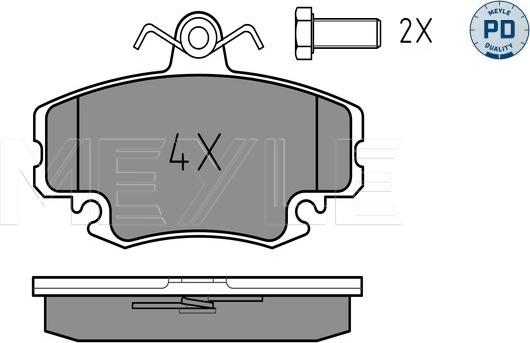 Meyle 025 214 6318/PD - Set placute frana,frana disc aaoparts.ro