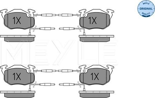 Meyle 025 214 1418/W - Set placute frana,frana disc aaoparts.ro