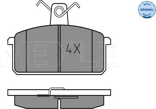 Meyle 025 214 1814 - Set placute frana,frana disc aaoparts.ro