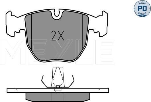 Meyle 025 214 8619/PD - Set placute frana,frana disc aaoparts.ro