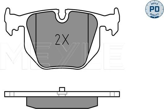 Meyle 025 214 8717/PD - Set placute frana,frana disc aaoparts.ro