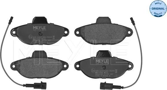 Meyle 025 214 3616 - Set placute frana,frana disc aaoparts.ro