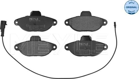 Meyle 025 214 3617/W - Set placute frana,frana disc aaoparts.ro