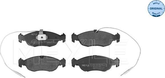 Meyle 025 214 3017/W - Set placute frana,frana disc aaoparts.ro