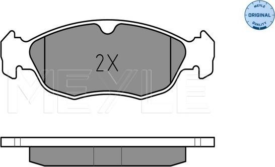 Meyle 025 214 3017/W - Set placute frana,frana disc aaoparts.ro