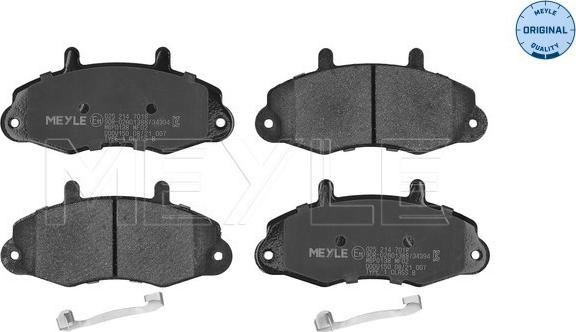 Meyle 025 214 7018 - Set placute frana,frana disc aaoparts.ro