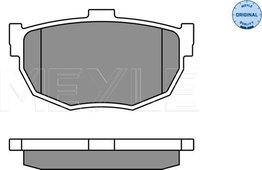 Meyle 025 215 5314/W - Set placute frana,frana disc aaoparts.ro