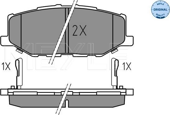 Meyle 025 215 6816 - Set placute frana,frana disc aaoparts.ro