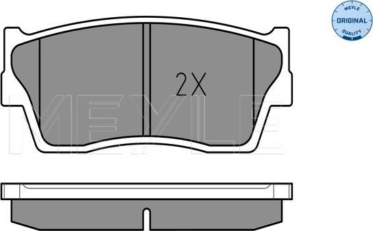 Meyle 025 215 0014/W - Set placute frana,frana disc aaoparts.ro