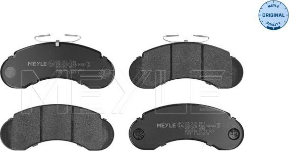 Meyle 025 215 7314 - Set placute frana,frana disc aaoparts.ro