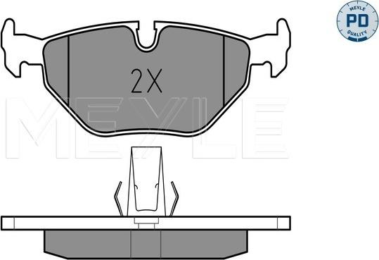 Meyle 025 216 9117/PD - Set placute frana,frana disc aaoparts.ro