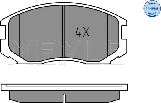 Meyle 025 216 5015 - Set placute frana,frana disc aaoparts.ro