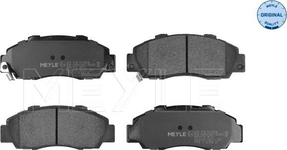 Meyle 025 216 5118/W - Set placute frana,frana disc aaoparts.ro