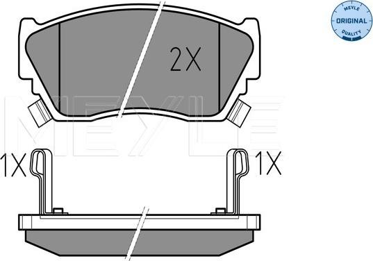 Meyle 025 216 5716/W - Set placute frana,frana disc aaoparts.ro