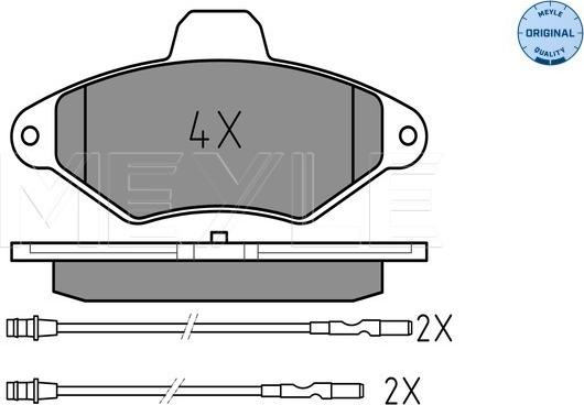 Meyle 025 216 3117/W - Set placute frana,frana disc aaoparts.ro