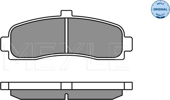 Meyle 025 216 2615 - Set placute frana,frana disc aaoparts.ro