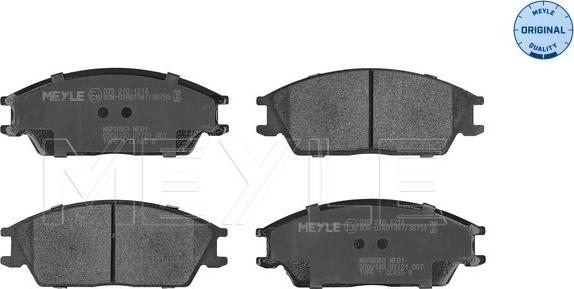 Meyle 025 210 1214 - Set placute frana,frana disc aaoparts.ro